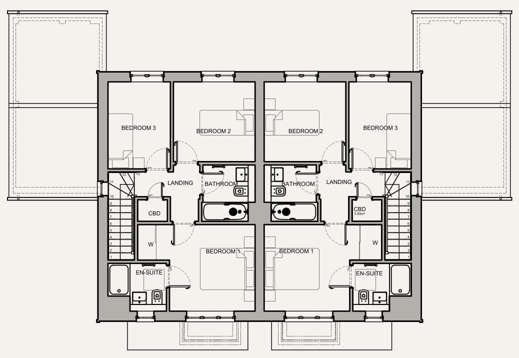 The Elmsted Semi-Detached First Floor