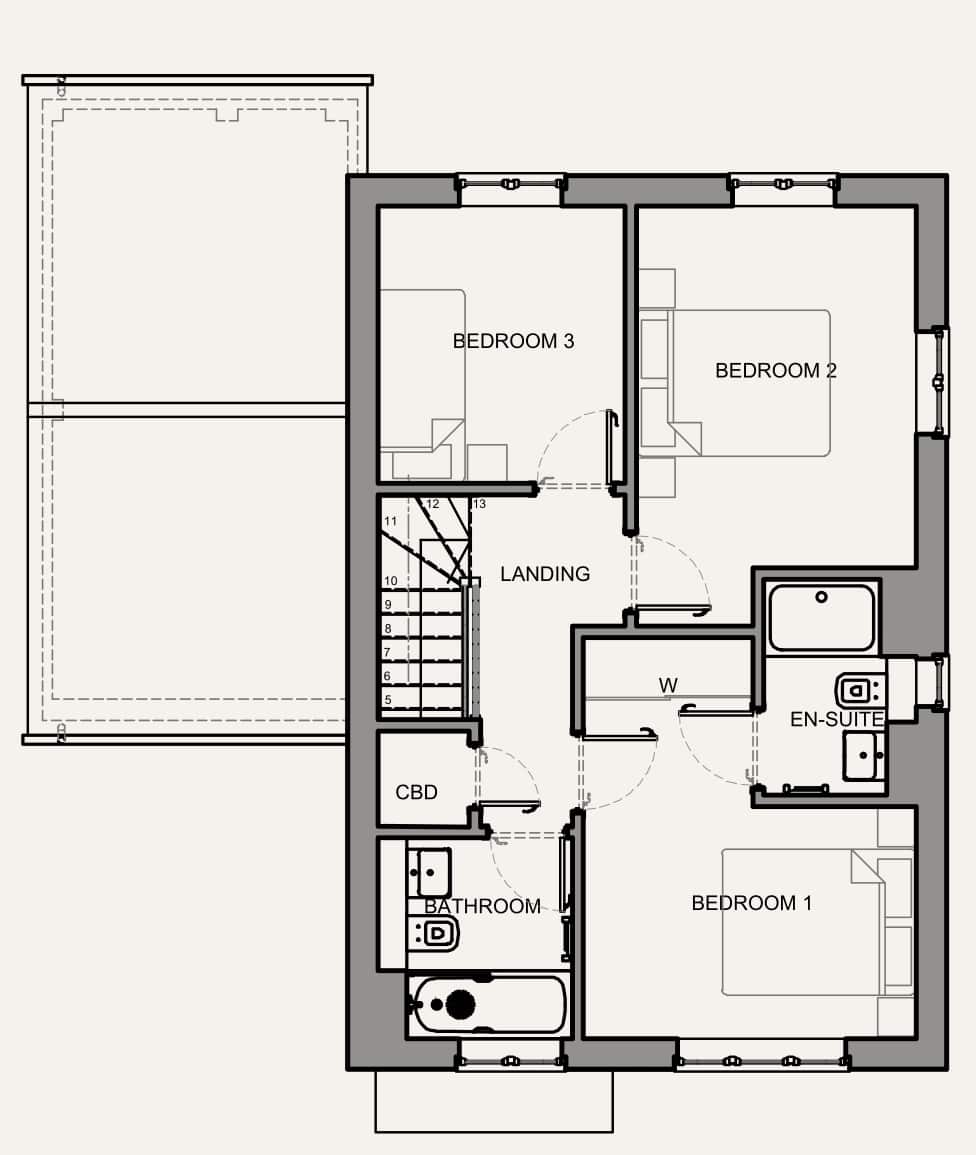 The Evegate Detached First Floor