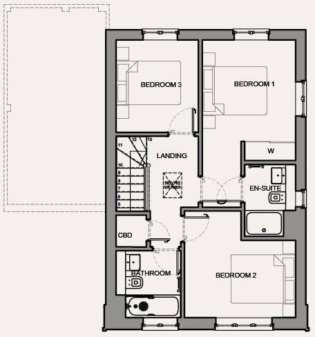 The Evegate - Detached first floor