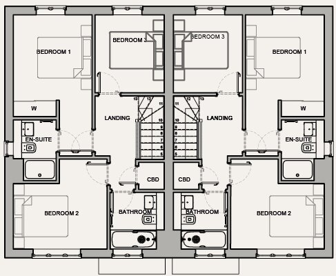 The Evegate - Semi Detached first floor