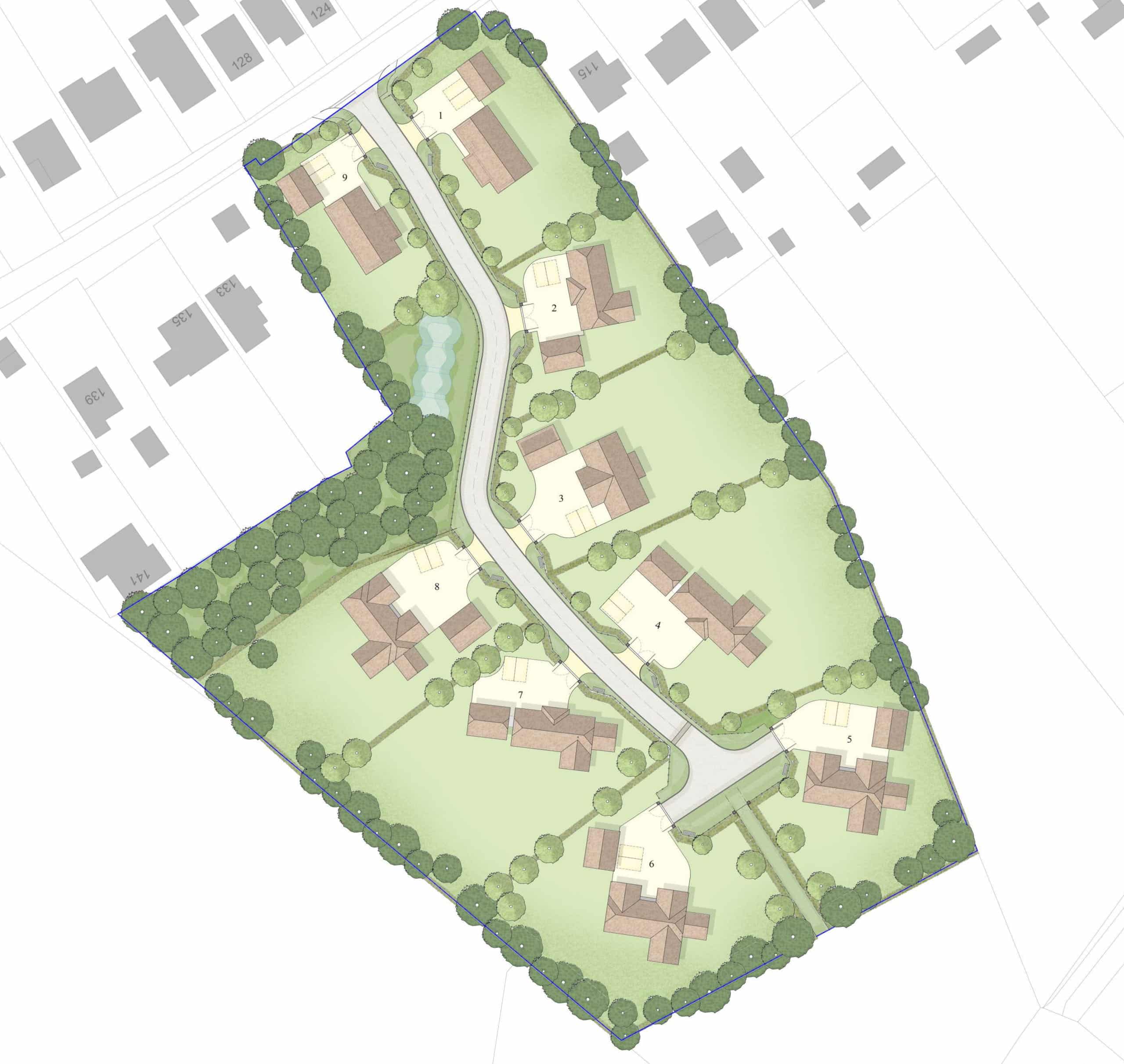 Siteplan Lamberhurst Grove